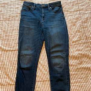 Madewell Curvy High Rise Skinny Jeans, Size 28
